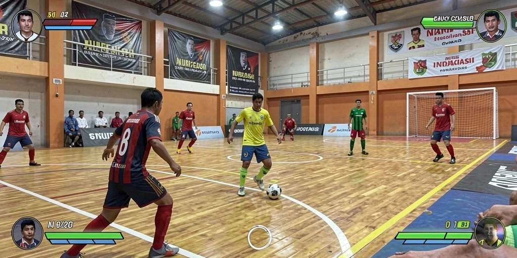 Tangkapan layar menunjukkan karakter utama dalam aksi.
