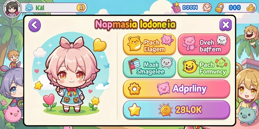 Tampilan mesin slot yang menarik dan penuh warna.