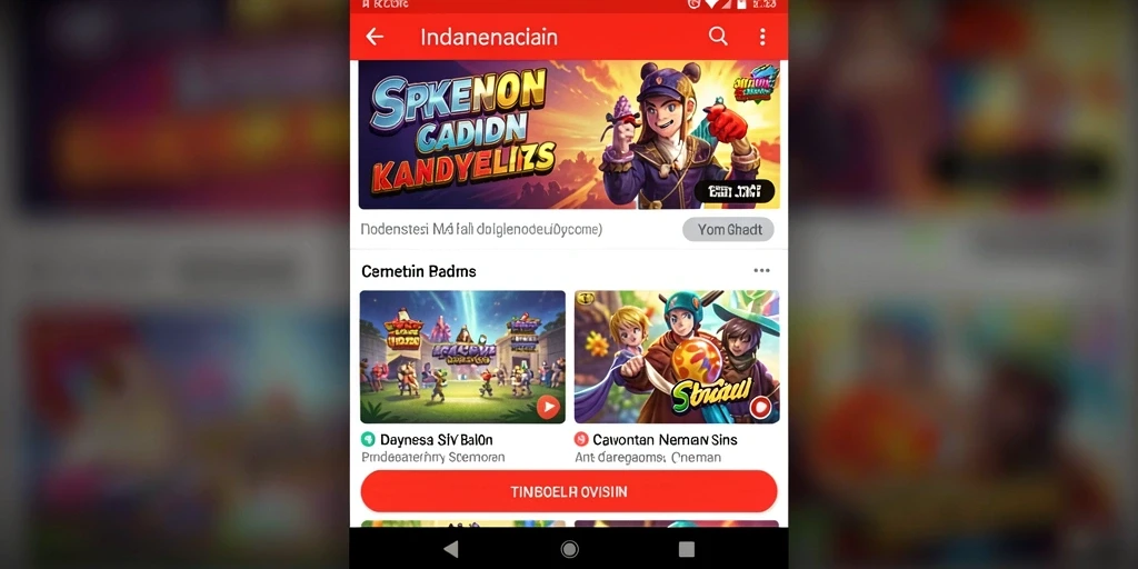 Tampilan menu utama yang menarik dan mudah dinavigasi.